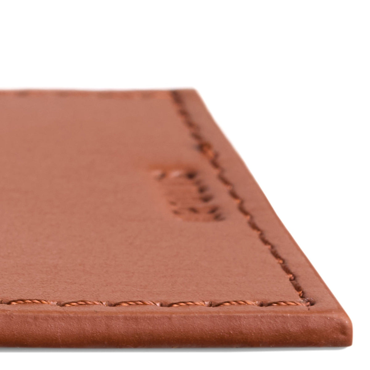 Personalized Leather Gift Tag with Gold Foil