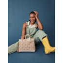 Petite Market Bag with Beaded Flowers | Ships: June 15