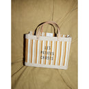 Petite Market Bag in Gold Stripe