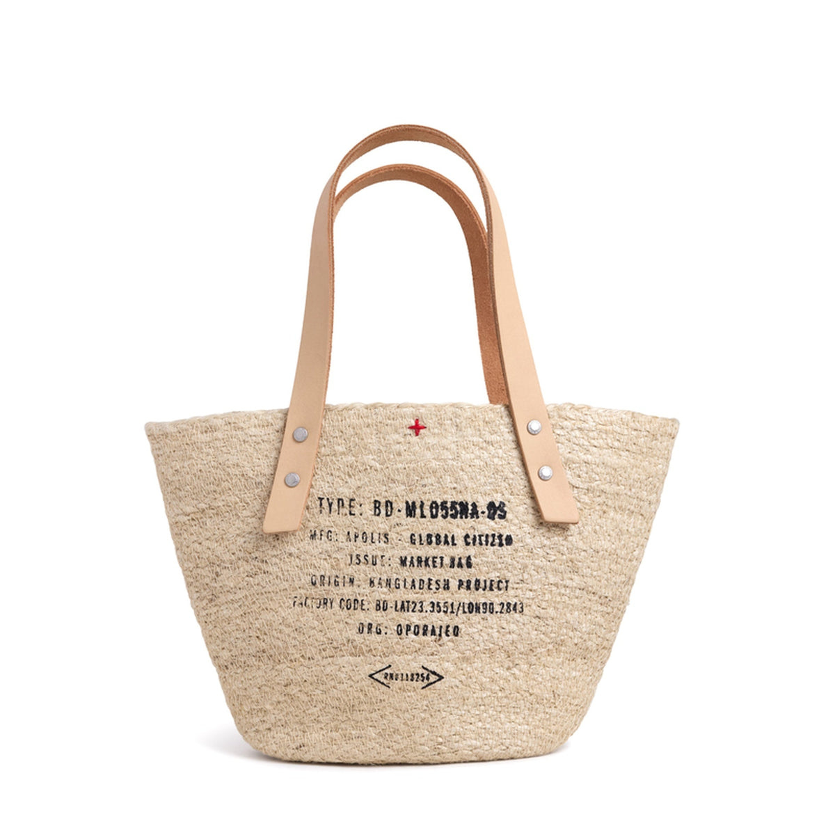 Grass Petite Bucket Bag in Natural