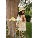 Wine Tote in Natural + Abigail Spencer Blue | Ships: June 15
