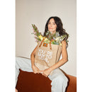 Wine Tote in Natural + Abigail Spencer White | Ships: June 15