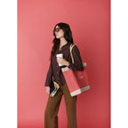 Petite Bucket Bag in Amaranth