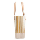 Wine Tote in Gold Stripe Ampersand | Ships June 15