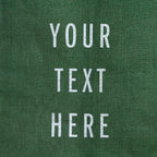 description_Custom printed text with eco-friendly ink.