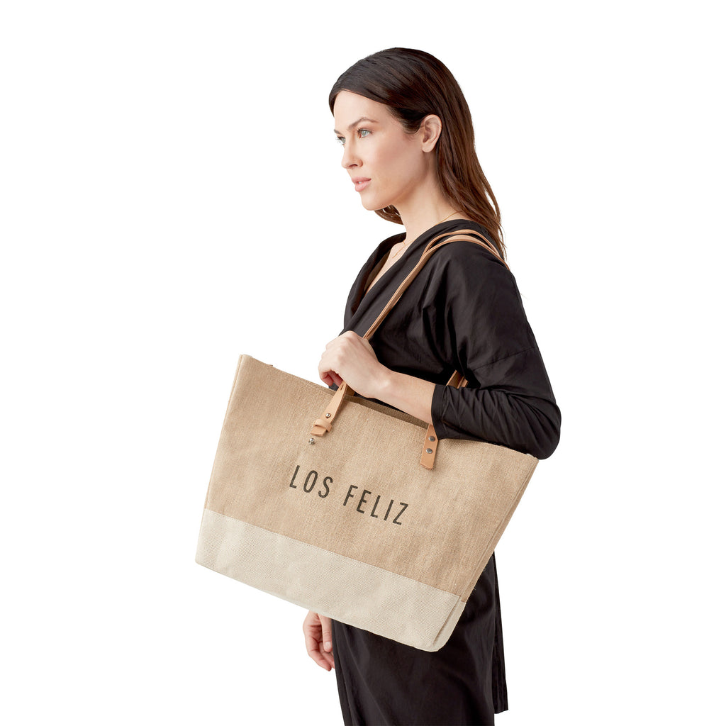 Shoulder Market Bag in Natural