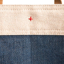 Market Bag in Navy Flower Stand by Amy Logsdon