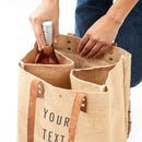 Wine Tote in Natural