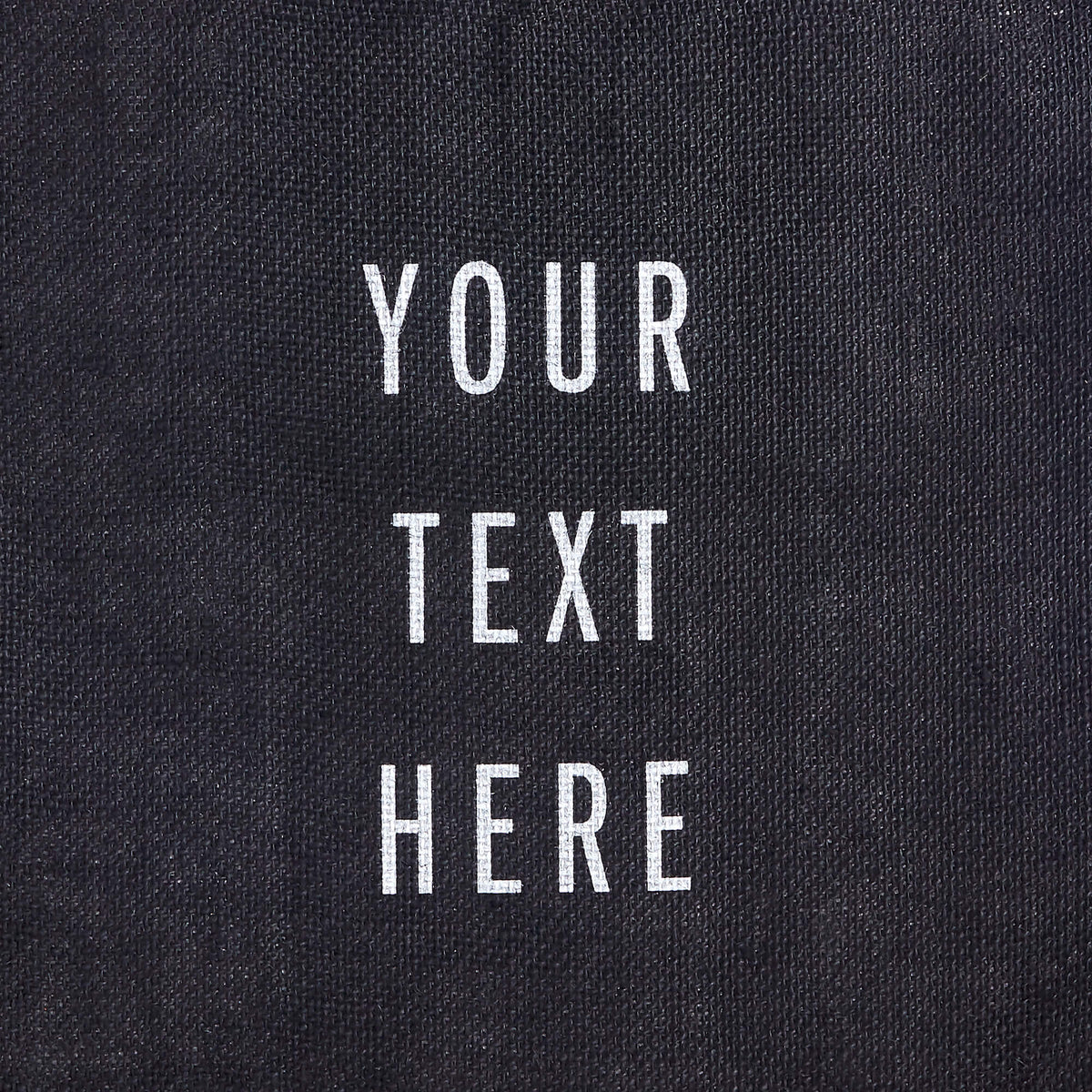 description_Custom printed text with eco-friendly ink.