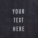 description_Custom printed text with eco-friendly ink.