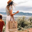Wine Tote in Natural